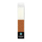 Rose Gold Glitter Dip Candles 15cm (12 Pack) - Iconic Cake Art
