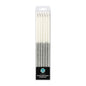 Silver Glitter Dip Candles 15cm (12 Pack) - Iconic Cake Art