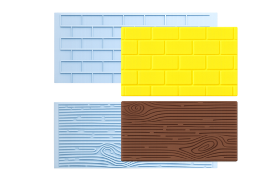 Impression Tool - 2 Piece Set - Woodgrain and Brickwork