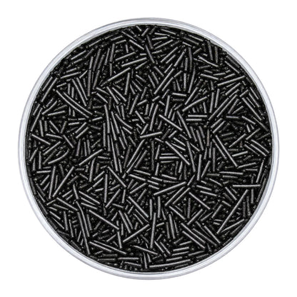 Black Pearl Jimmies 75g - Iconic Sprinkles