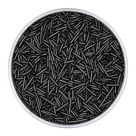 Black Pearl Jimmies 75g - Iconic Sprinkles