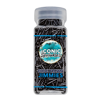 Brown Chocolate Pearl Choc Jimmies 75g - Iconic Sprinkles