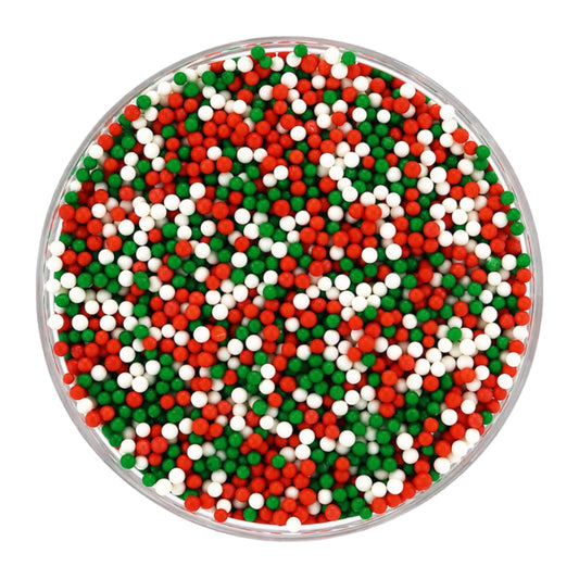Christmas Nonpareils 100g - Iconic Sprinkles