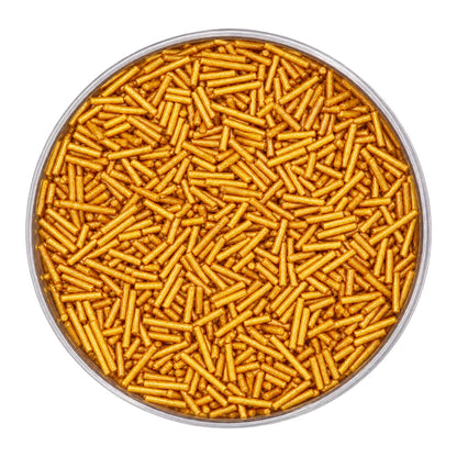 Gold Jimmies 75g - Iconic Sprinkles