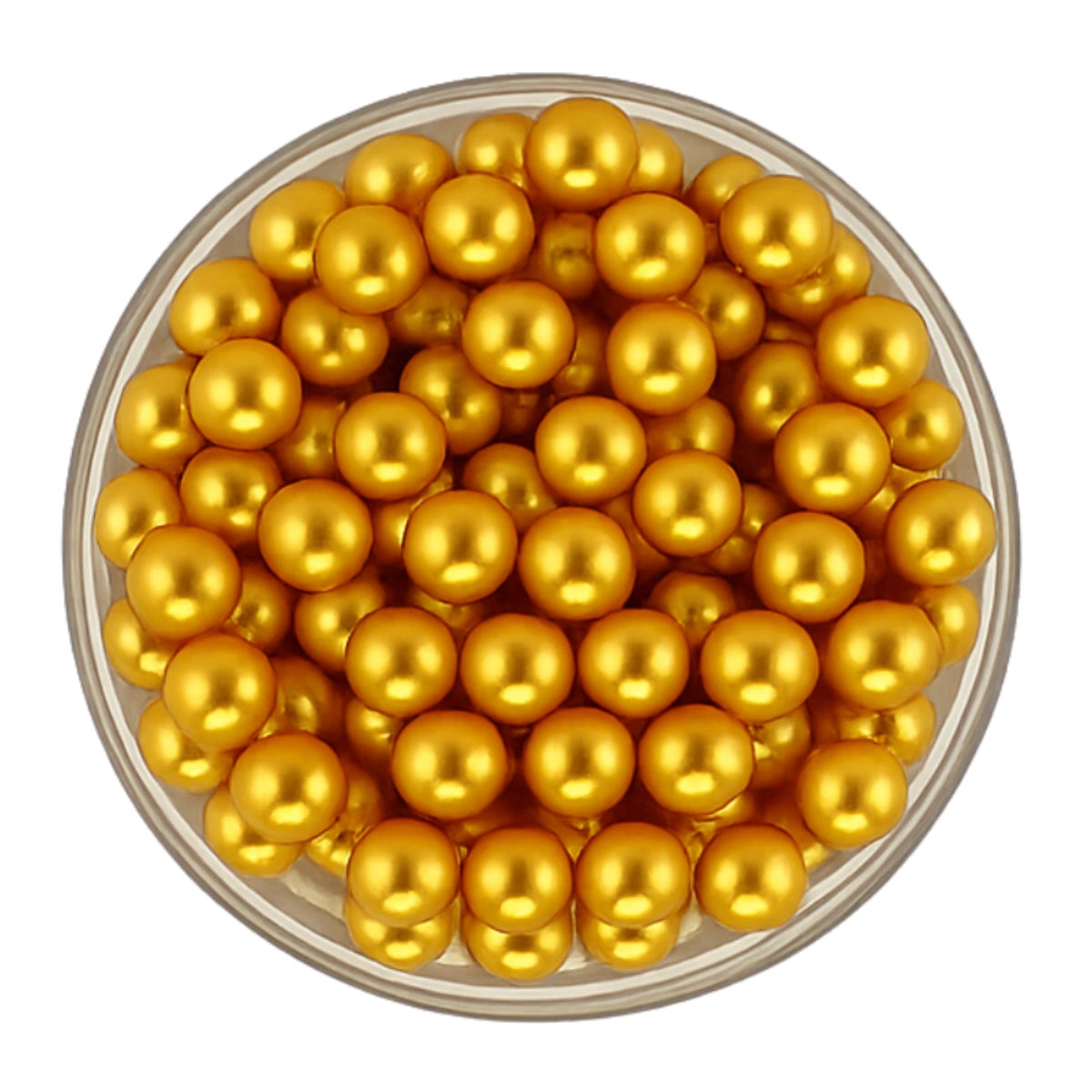 Gold Pearls 6mm 100g - Iconic Sprinkles