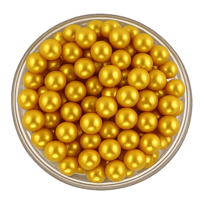 Gold Pearls 8mm 30g - Iconic Sprinkles