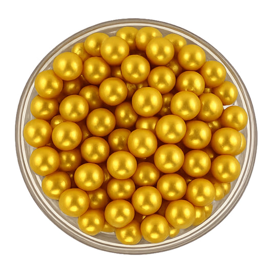 Gold Pearls 8mm 30g - Iconic Sprinkles