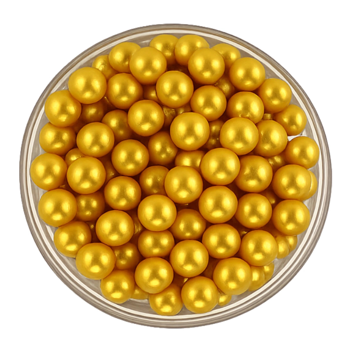 Gold Pearls 8mm 30g - Iconic Sprinkles
