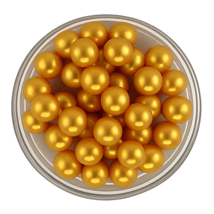 Gold Pearls 10mm 100g - Iconic Sprinkles