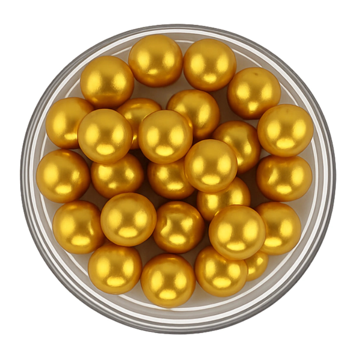 Gold Pearls 12mm 30g - Iconic Sprinkles