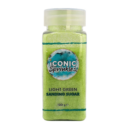 Light Green Sanding Sugar 100g - Iconic Sprinkles