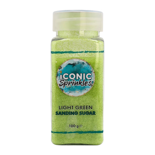 Light Green Sanding Sugar 100g - Iconic Sprinkles