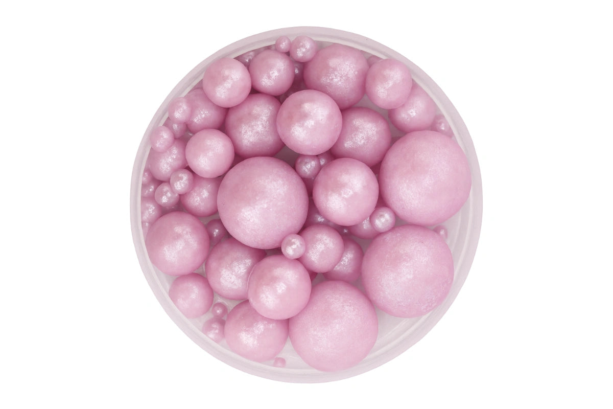 Lavender Shiny Pearls 100g - Iconic Sprinkles