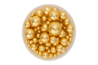 Metallic Gold Mixed Pearls 30g - Iconic Sprinkles