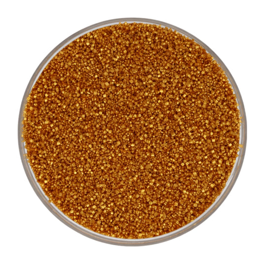 Metallic Gold Sanding Sugar 100g - Iconic Sprinkles