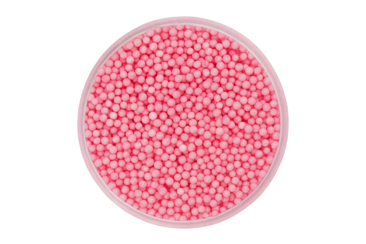 Matte Light Pink Nonpareils 100g - Iconic Sprinkles