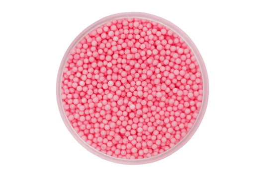 Matte Light Pink Nonpareils 100g - Iconic Sprinkles
