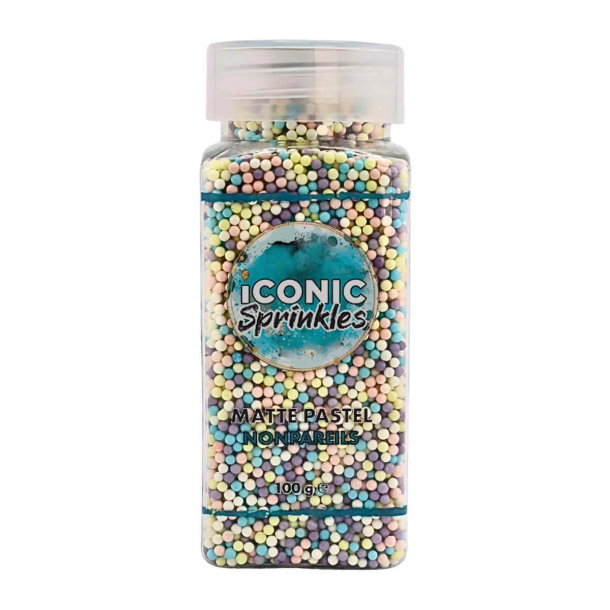 Matte Pastel Nonpareils 100g - Iconic Sprinkles
