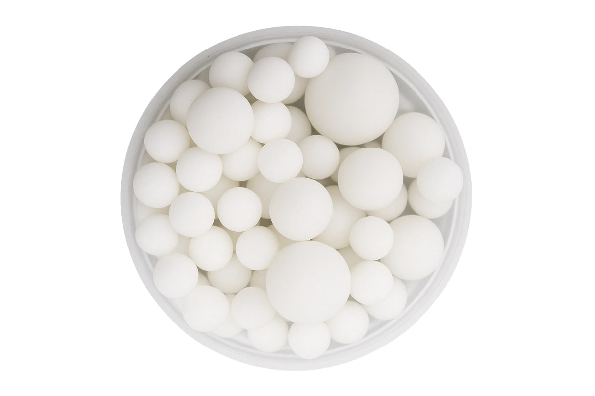 Matte White Pearls 30g - Iconic Sprinkles