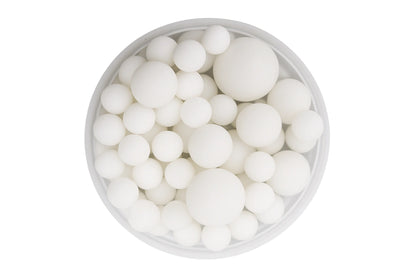 Matte White Pearls 30g - Iconic Sprinkles