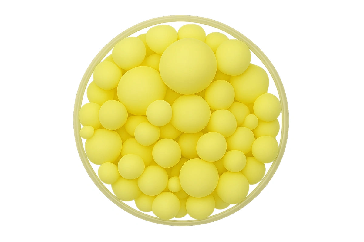 Matte Light Yellow Pearls 30g - Iconic Sprinkles