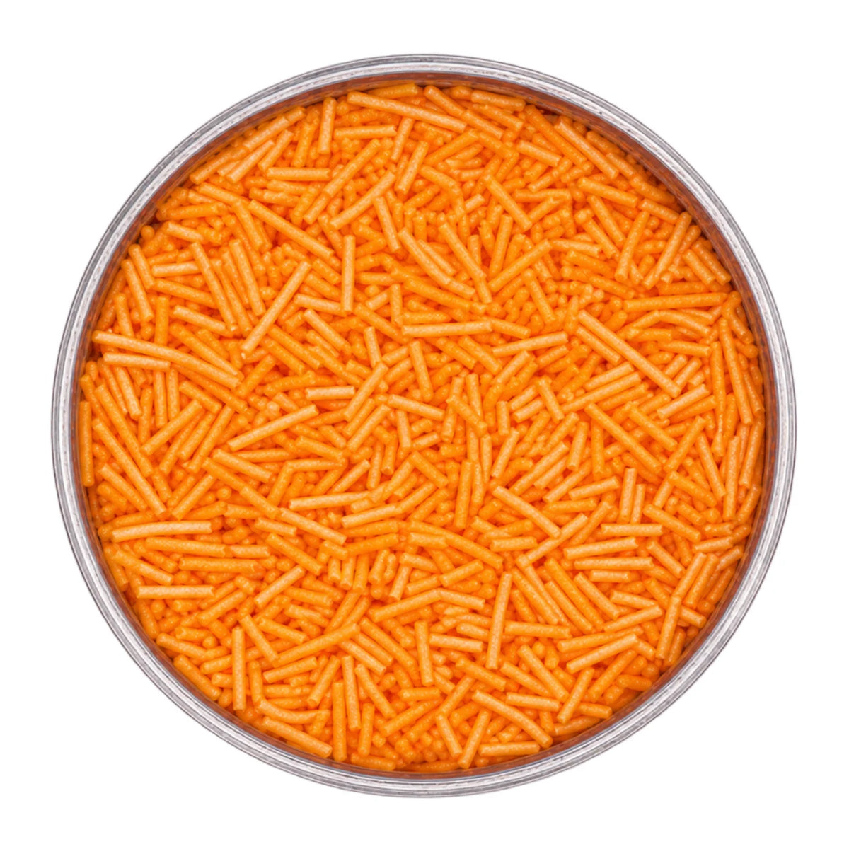 Orange Pearl Jimmies 75g - Iconic Sprinkles