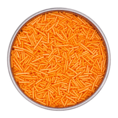 Orange Pearl Jimmies 75g - Iconic Sprinkles