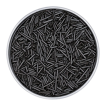 Black Pearl Nonpareils 100g - Iconic Sprinkles