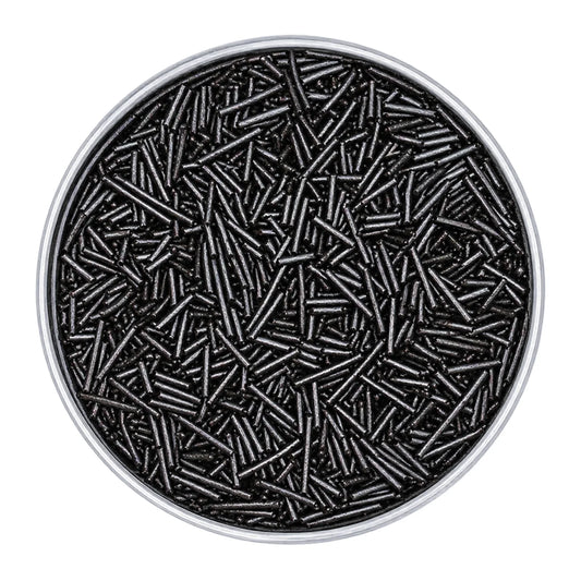 Black Pearl Nonpareils 100g - Iconic Sprinkles