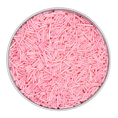 Pink Pearl Jimmies 75g - Iconic Sprinkles