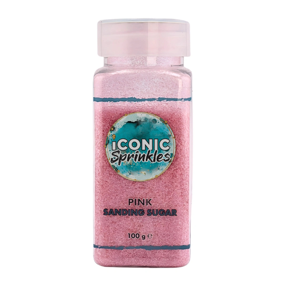 Pink Sanding Sugar 100g - Iconic Sprinkles