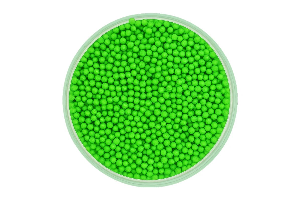 Lime Shiny Nonpareils 30g - Iconic Sprinkles
