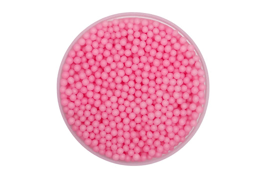 Pink Shiny Nonpareils 30g - Iconic Sprinkles