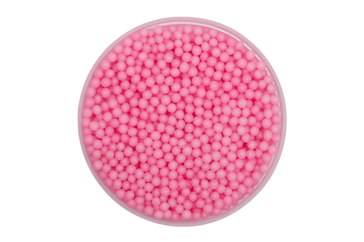 Pink Shiny Nonpareils 100g - Iconic Sprinkles