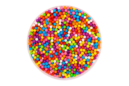 Rainbow Shiny Nonpareils 30g - Iconic Sprinkles