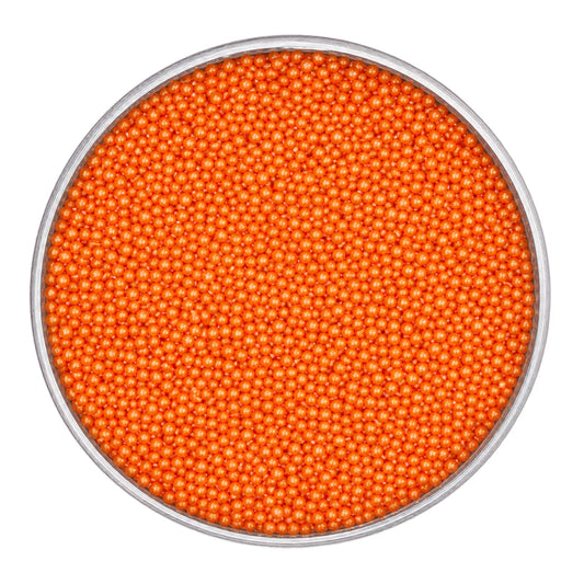 Orange Pearl Nonpareils 100g - Iconic Sprinkles