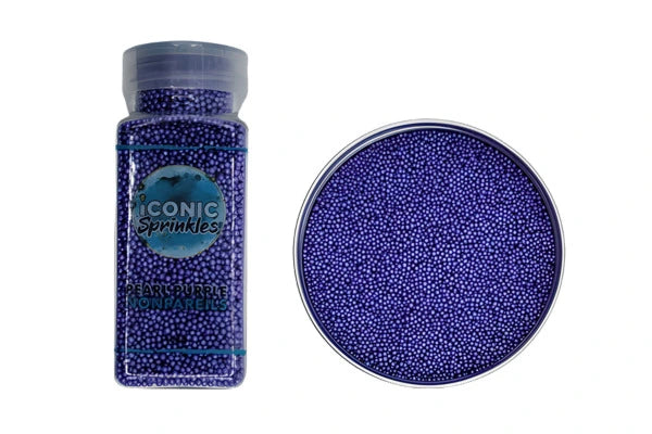 Purple Pearl Nonpareils 100g - Iconic Sprinkles