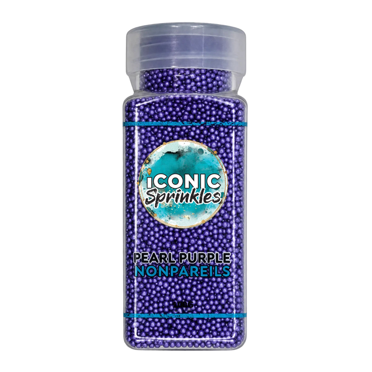 Purple Pearl Nonpareils 100g - Iconic Sprinkles
