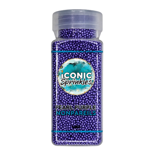 Purple Pearl Nonpareils 100g - Iconic Sprinkles