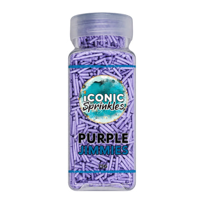 Purple Pearl Jimmies 75g - Iconic Sprinkles
