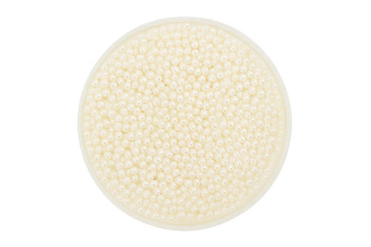 White 2mm Pearl Cachous 30g - Iconic Sprinkles