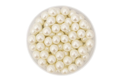 White 7mm Pearl Cachous 30g - Iconic Sprinkles