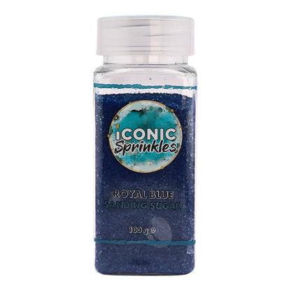 Royal Blue Sanding Sugar 100g - Iconic Sprinkles
