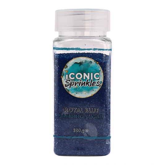 Royal Blue Sanding Sugar 100g - Iconic Sprinkles