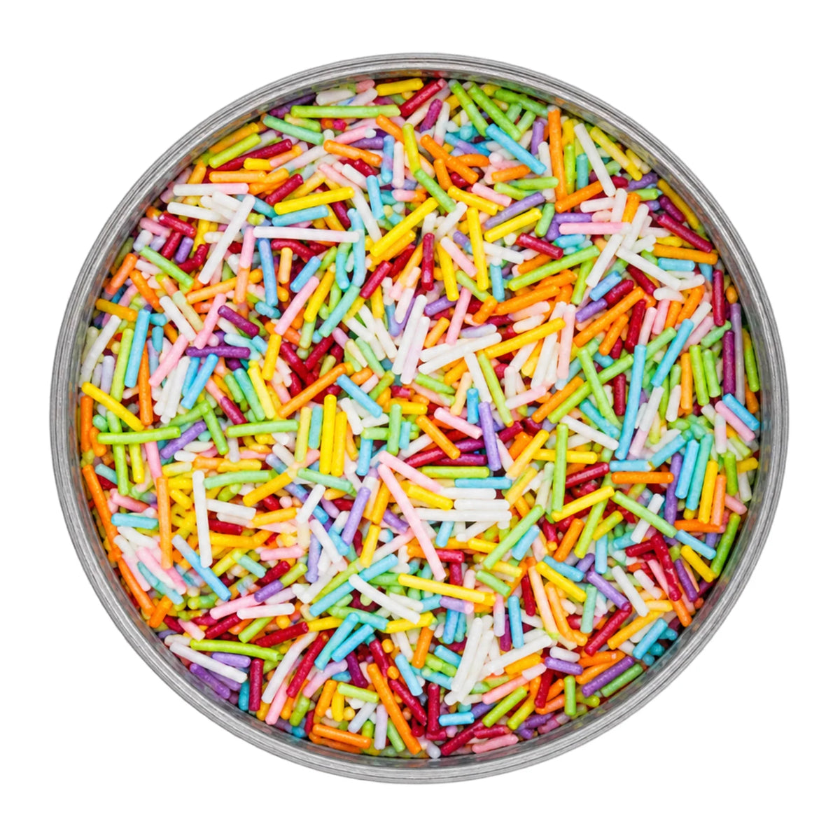Rainbow Pearl Jimmies 75g - Iconic Sprinkles