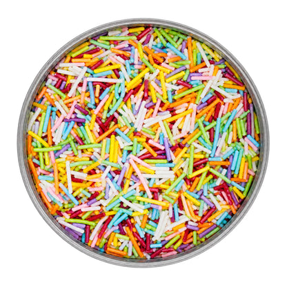 Rainbow Pearl Jimmies 75g - Iconic Sprinkles
