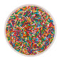 Rainbow Shiny Jimmies 500g - Iconic Sprinkles