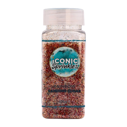 Rainbow Sanding Sugar 100g - Iconic Sprinkles