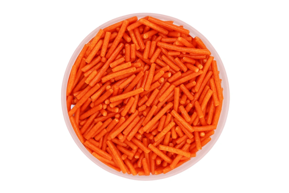 Red Shiny Jimmies 30g - Iconic Sprinkles