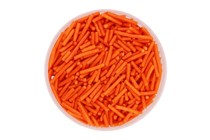 Red Shiny Jimmies 30g - Iconic Sprinkles